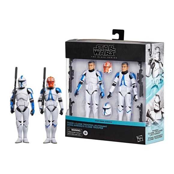 Hasbro Star Wars The Black Series 6" Ahsoka's Clone Trooper 2-Pack Action Figure - Picture 1 of 5